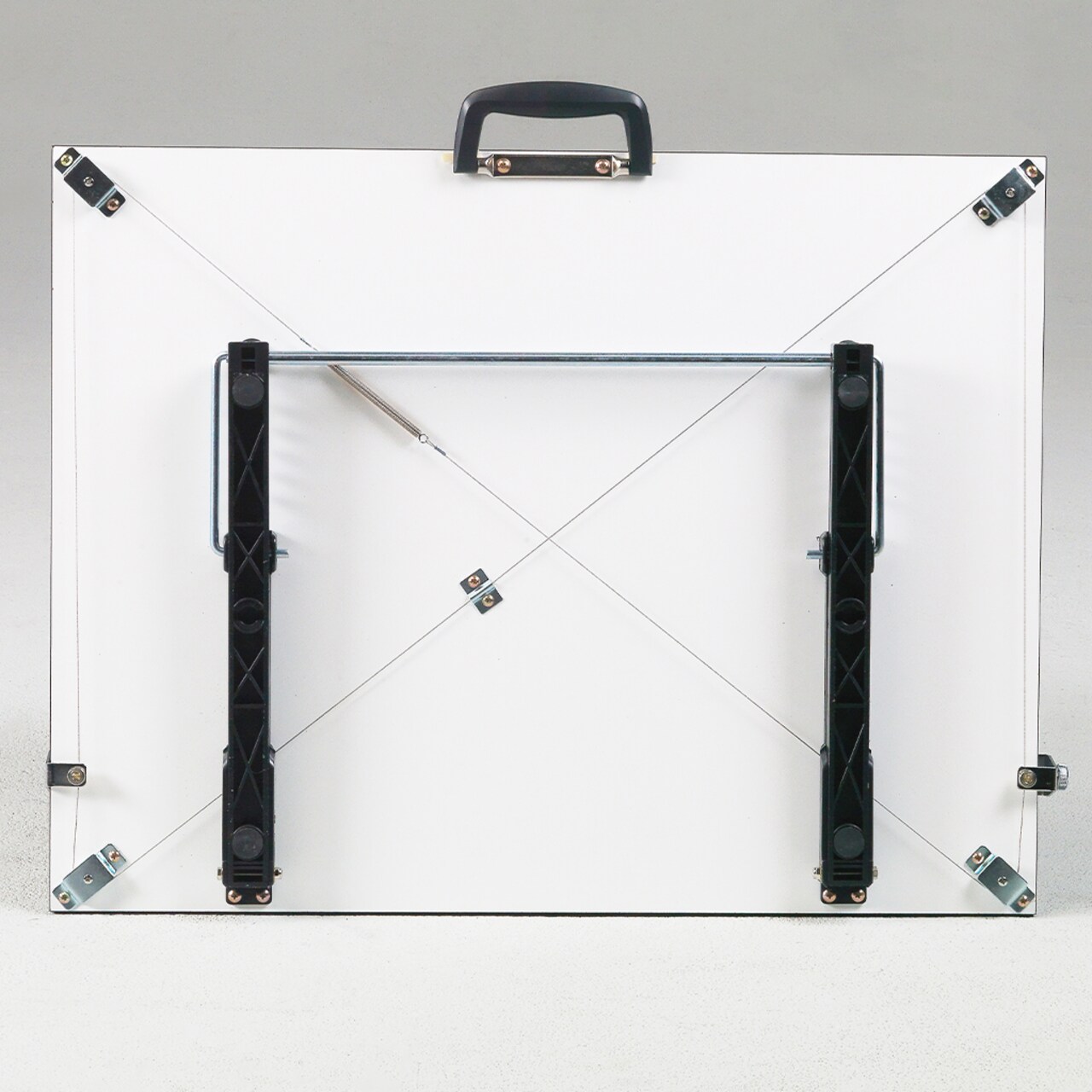 Pro-Draft Deluxe Adjustable Parallel Straightedge Board w/Adjustable Stand, White, 23" x 31"